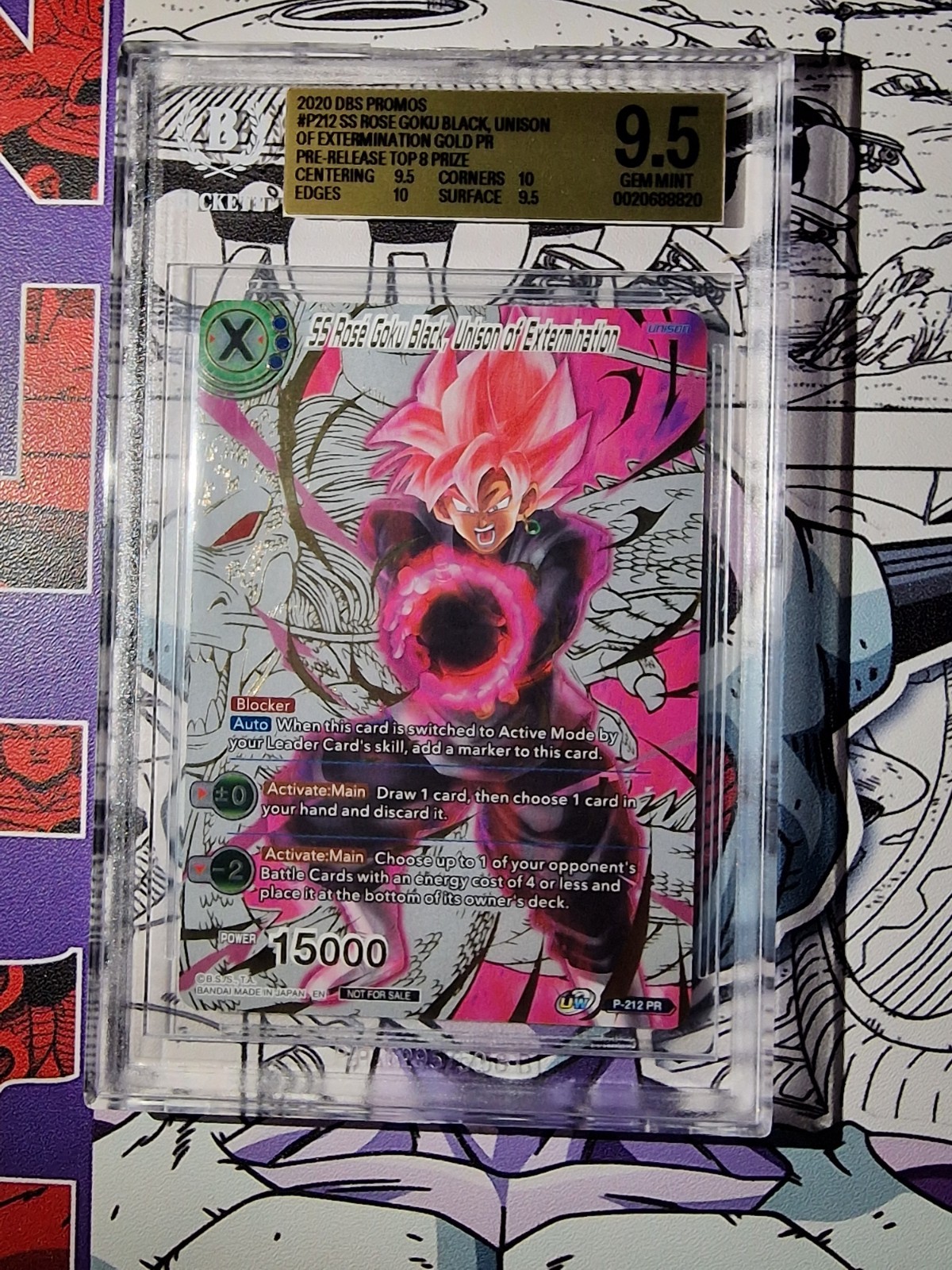 Dragon Ball Super - SS Rose Goku Black Unison of Extermination BGS 9.5