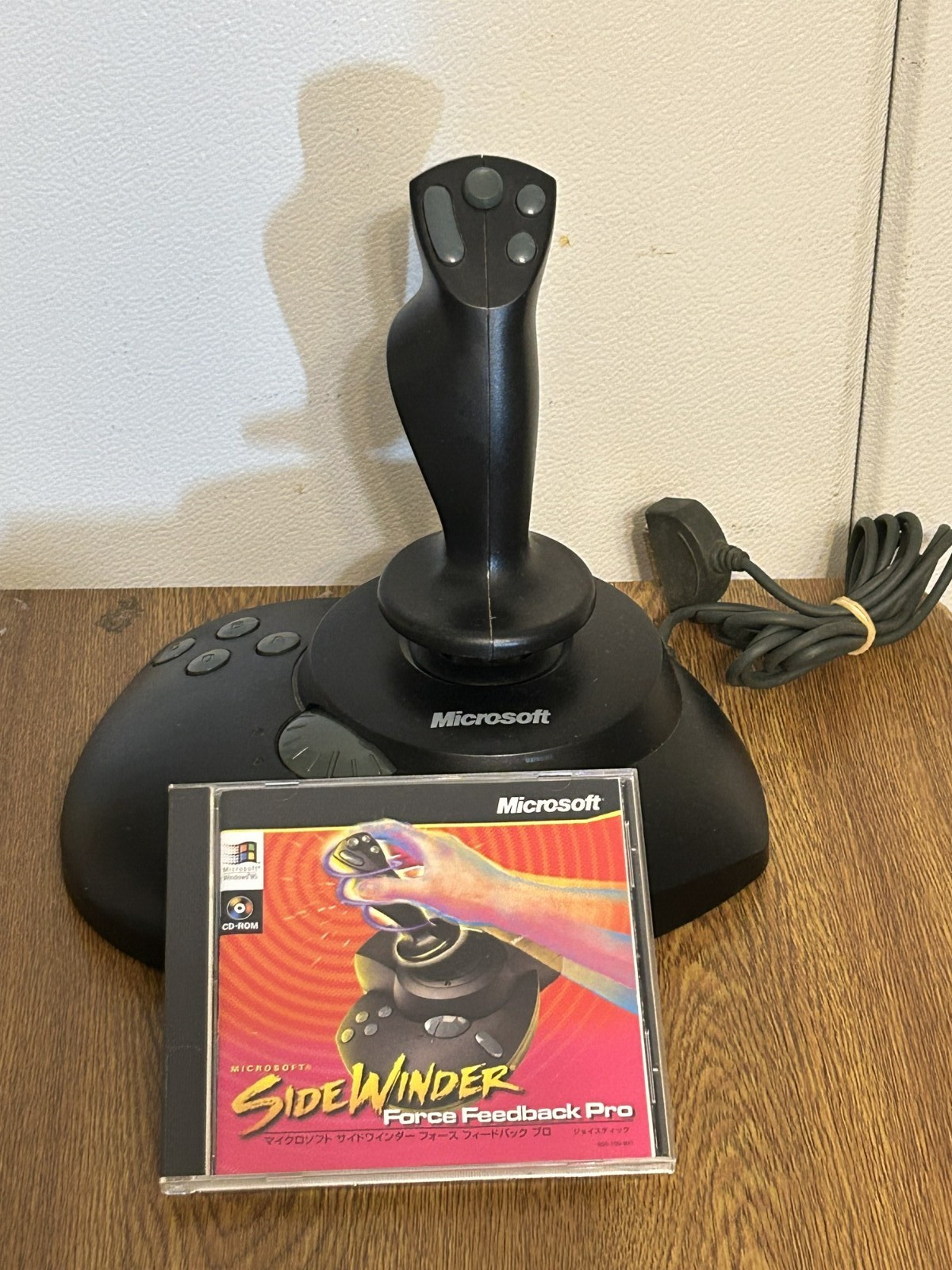 Microsoft SideWinder Precision Pro Joystick w/ Force Feedback Pro CD-ROM Japan