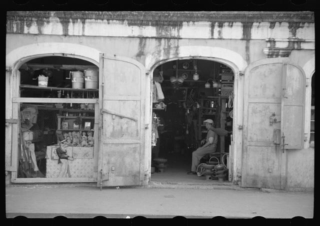 Charlotte Amalie St Thomas Virgin Islands 1941 Hardware Store Main Street