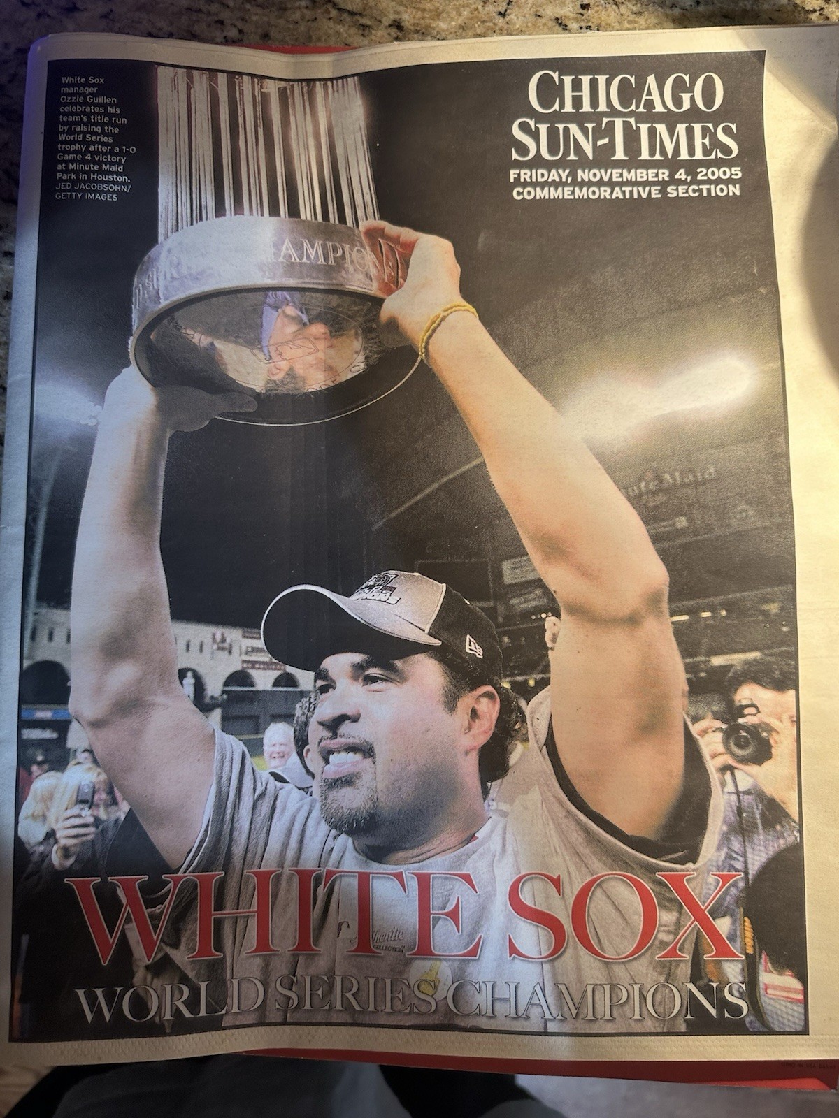  2005 Chicago White Sox World Series Newspaper Sun Times