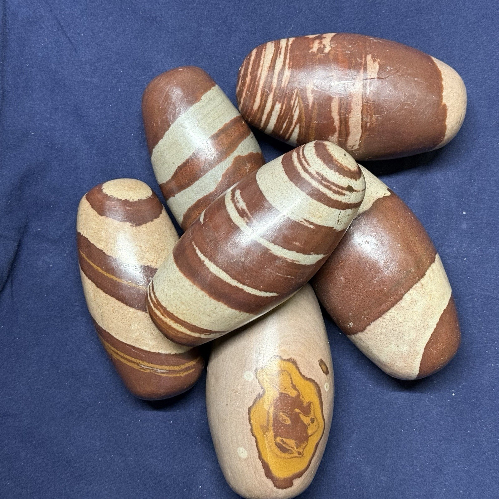 6 Inch Shiva Lingam stone from India -Narmada River - 1 pc