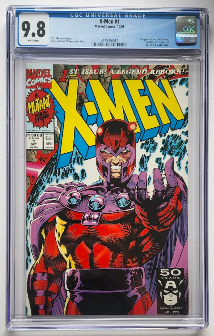 X-Men #1 - 10/91 - 1st App of the Acolytes - 1 of 5 Different Covers - CGC 9.8
