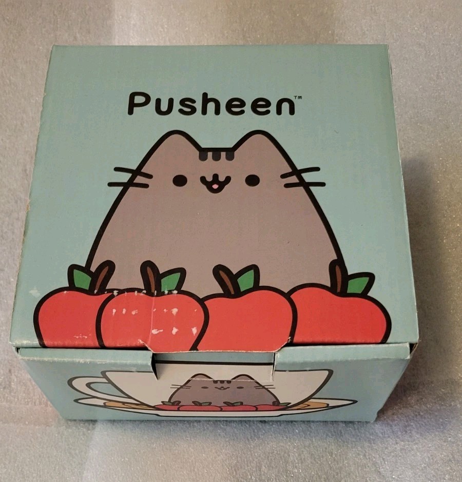 Pusheen Apple Tea Cup Saucer Set Subscription Box Exclusive New In Box Coffee