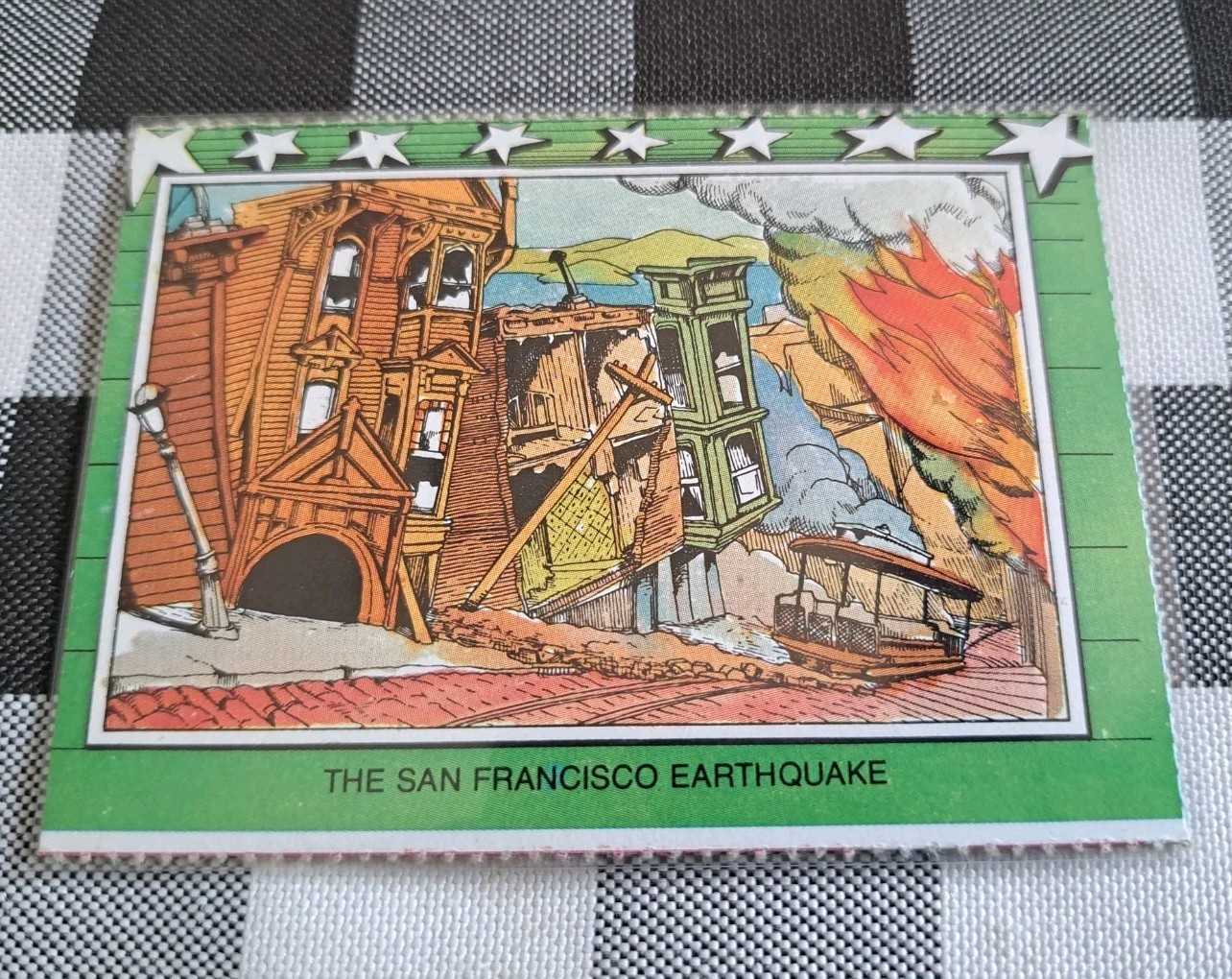 1976 Scholastic American History Trading Card The San Francisco Earthquake