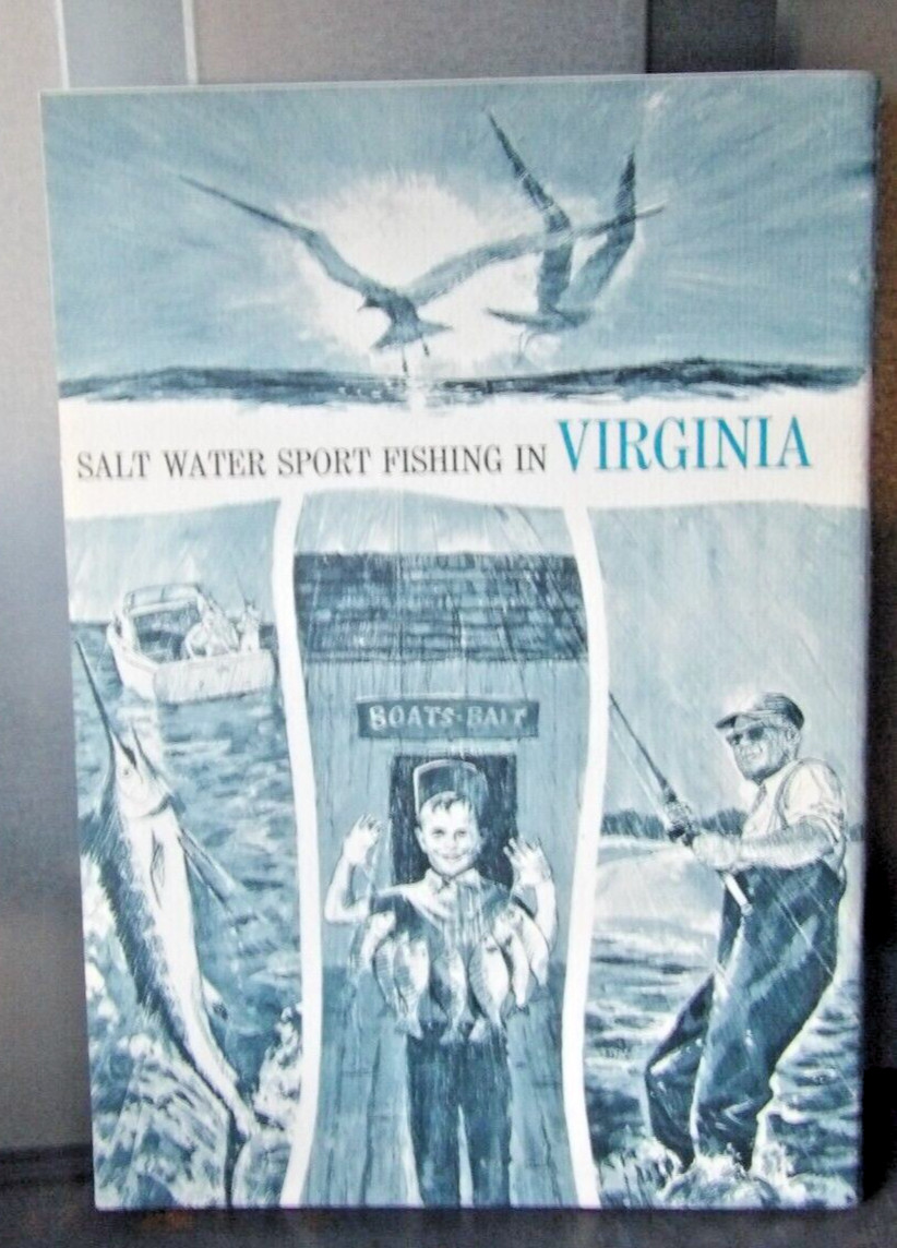 SALT WATER SPORT FISHING IN VIRGINIA  TOURISM ADVERTISING BROCHURE BOOKLET 1972