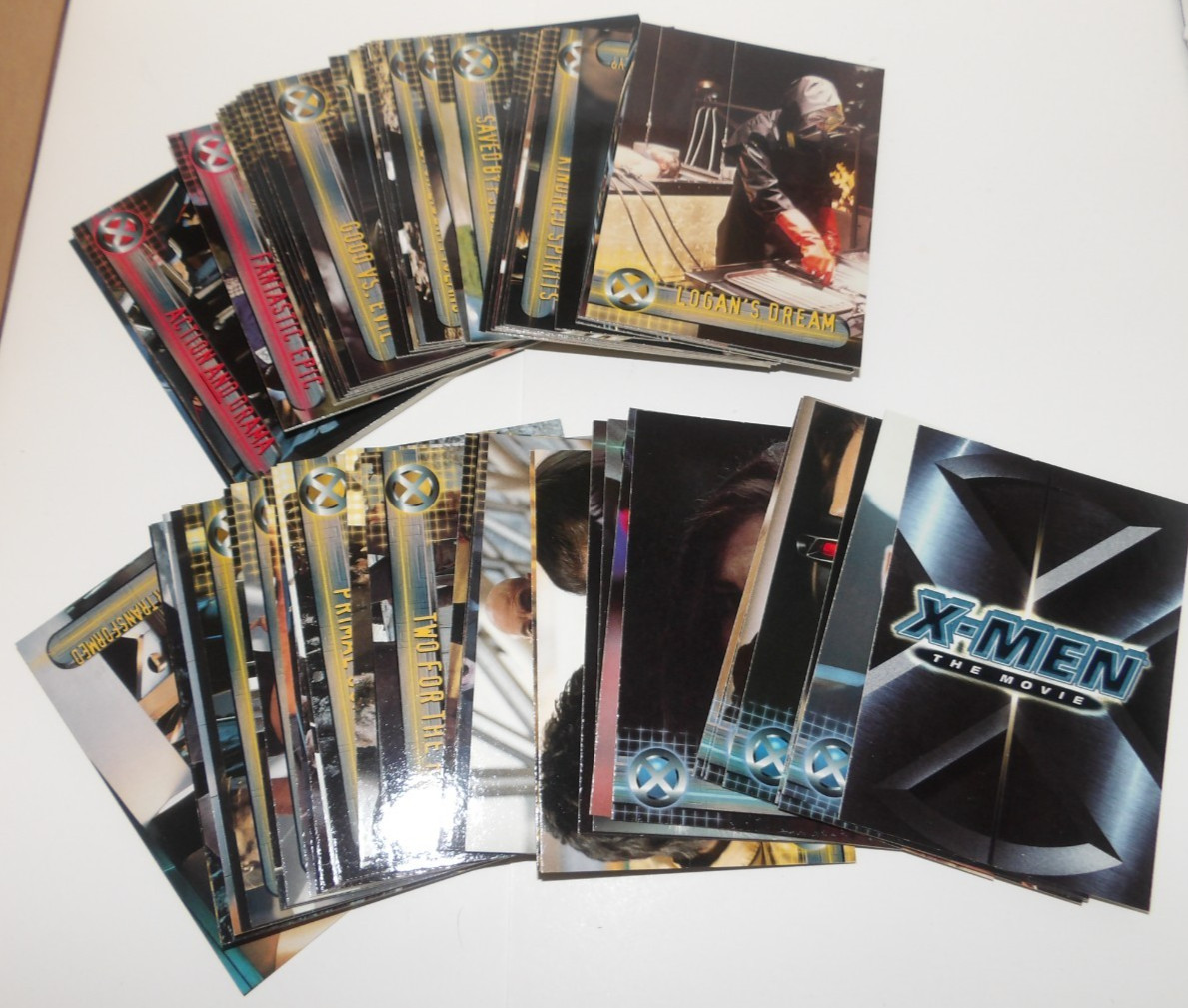 2000 Topps X-Men The Movie Card ALMOST Complete Set Missing #20 + Poster