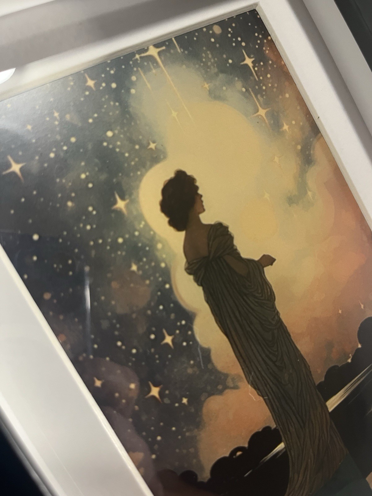 Victorian Stargazer Framed Picture Halloween Decor mystical haunted spirits