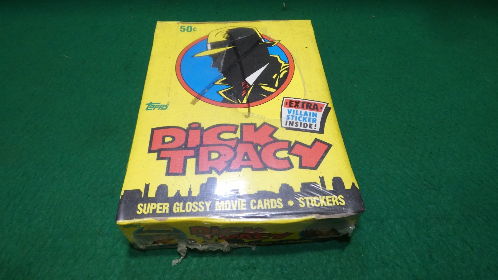 1990 Topps  DICK TRACY  Movie Cards Box 36 Packs  New Old Stock  Sealed Box  NOS