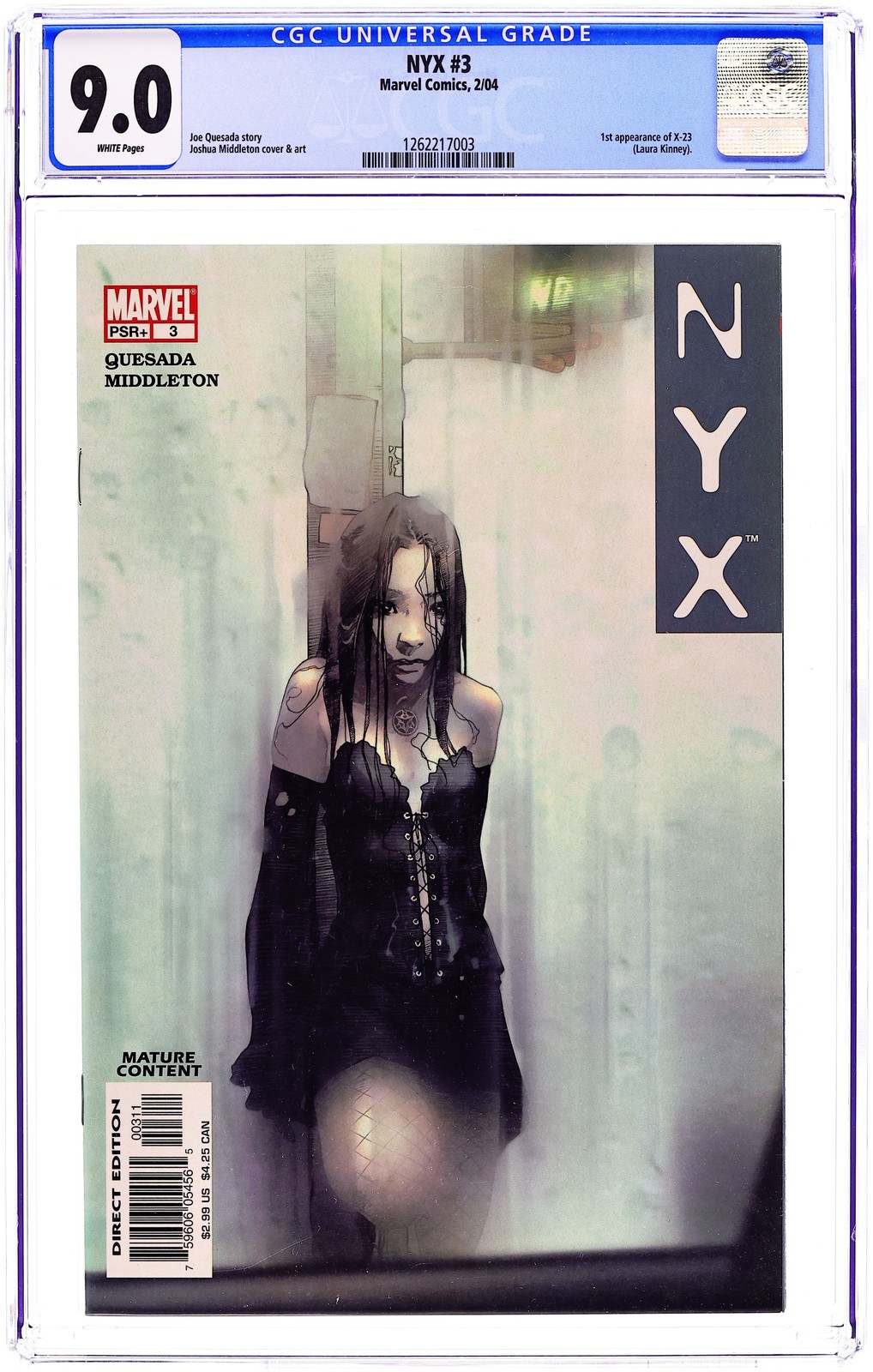NYX #3 CGC 9.0 2004 1262217003 1st app. X-23