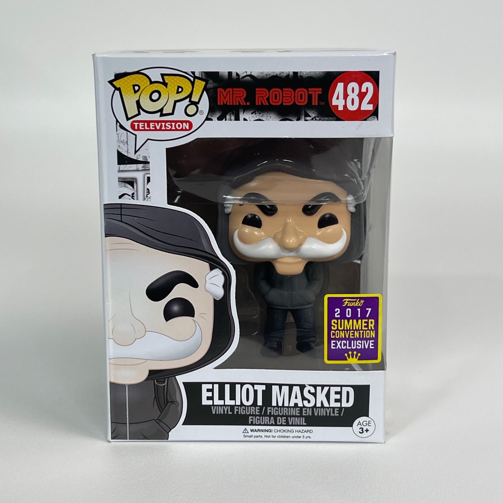 Funko Pop Mr. Robot #482 Elliot Masked 2017 Summer Convention (SDCC) Box Damage