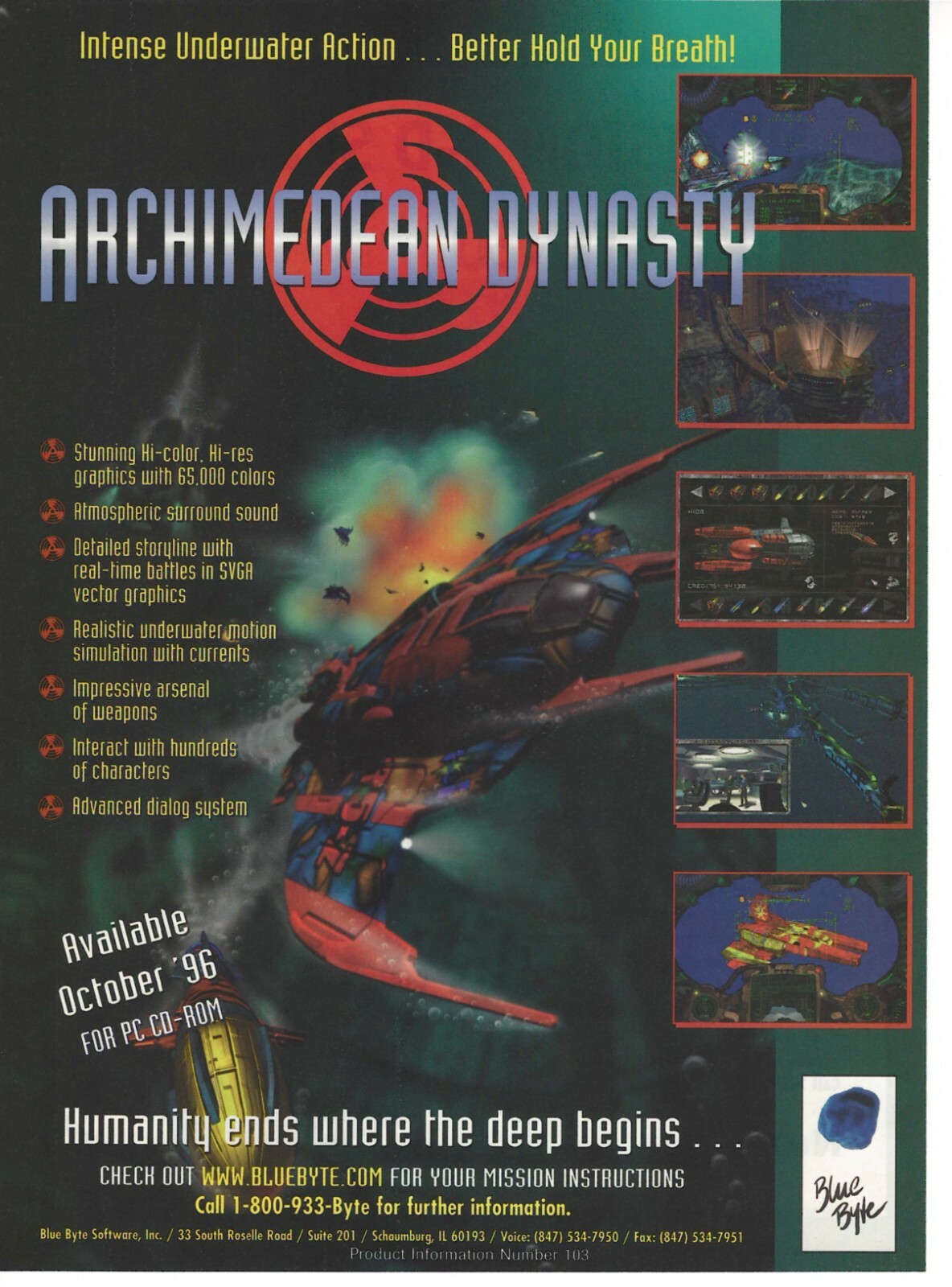 Archimedean Dynasty Print Ad/Poster Art PC Big Box