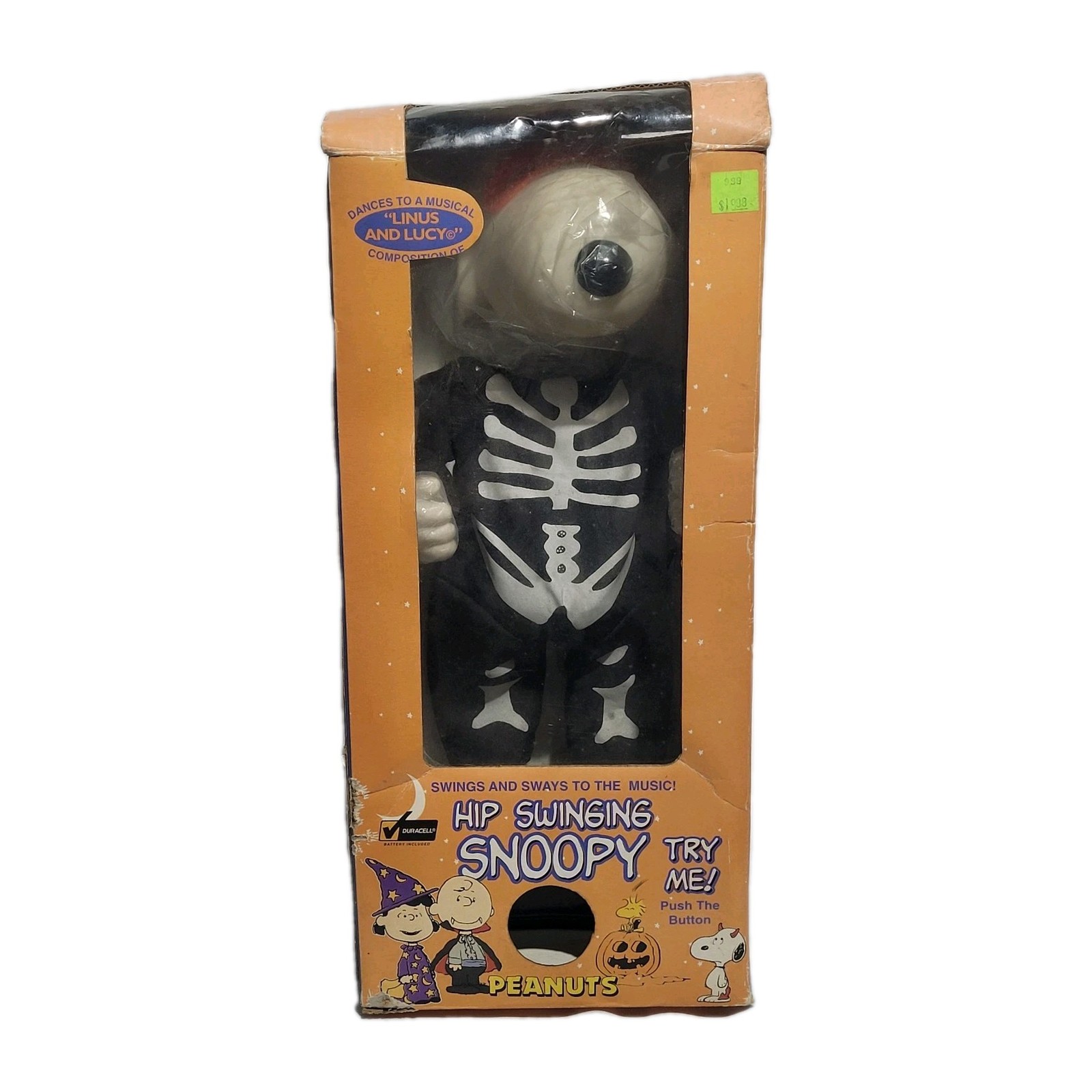 Gemmy 1998 Halloween Snoopy Dancing Hip Swinging Music 50th Peanuts Collection