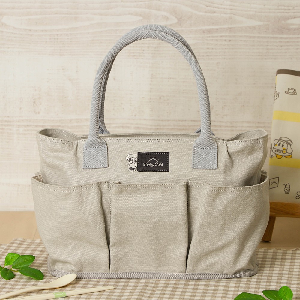 Kirby Cafe Limited  limited Canvas Tote Bag - Gray Japan / Store bag incl.