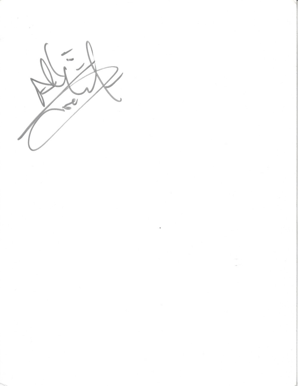 Allison Iraheta autographed signed auto cut signature American Idol Halo Circus