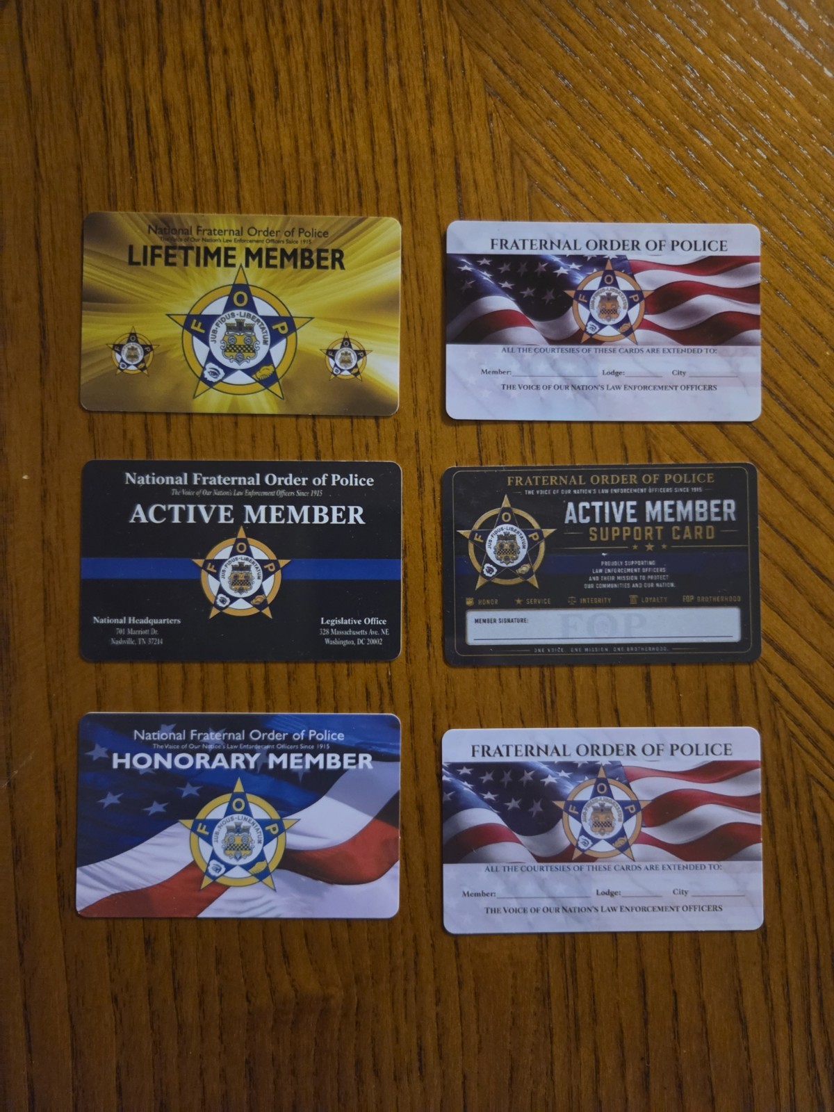 POLICE Supporter Lot - (6) Supporter Cards - 2 of Each 