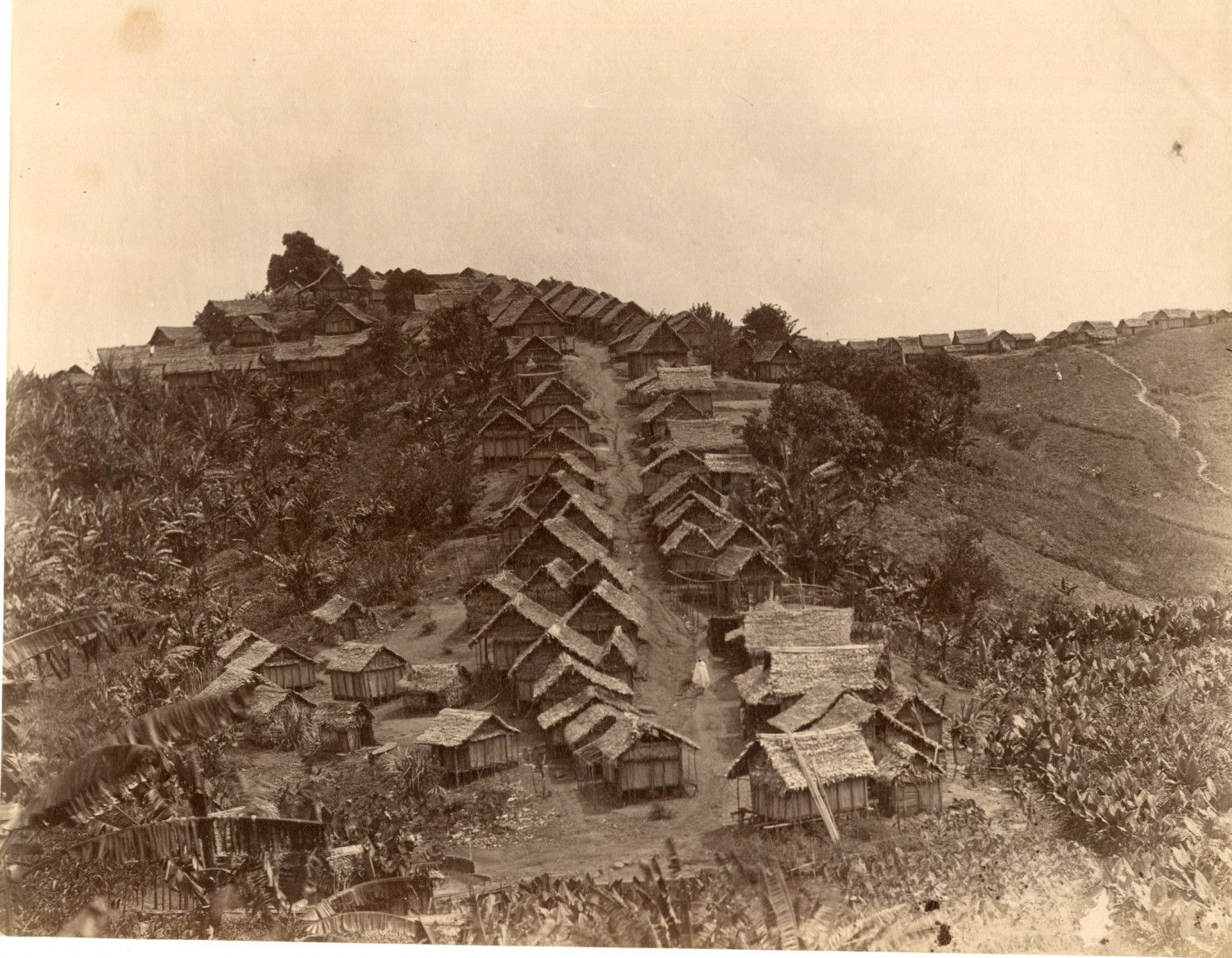 Perrot, Madagascar, Farafaty, Fort Merina, near Tamatave Vintage Albumen p