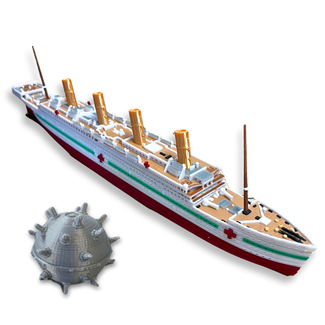 Full Color HMHS Britannic Model 12