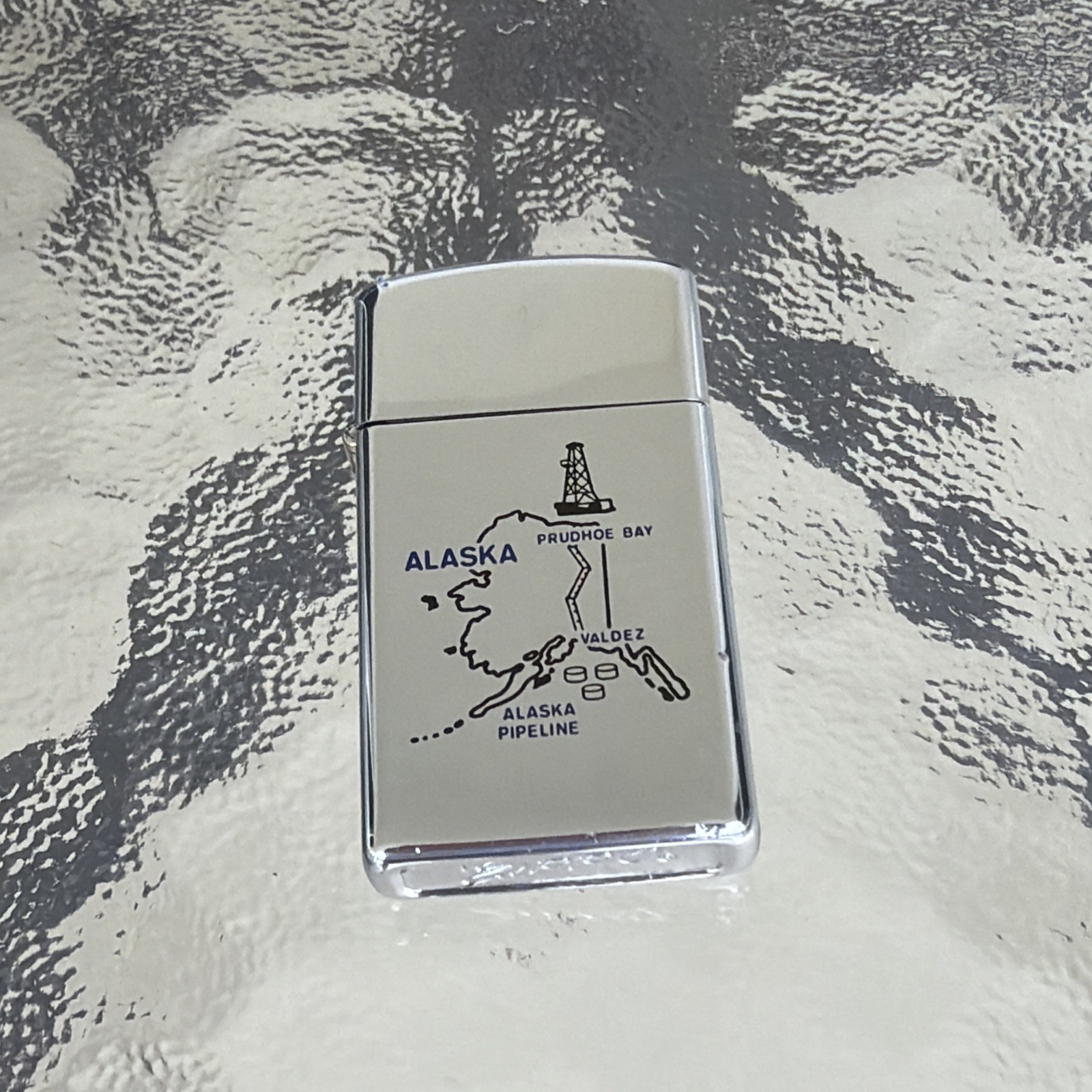 Zippo Collectible Lighter Alaska Pipeline Map