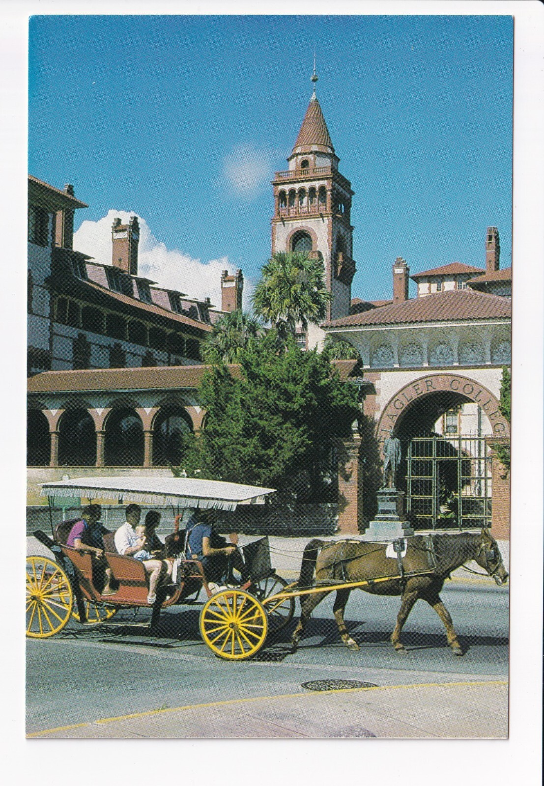 Vintage Postcard Continental Flagler College St. Augustine Florida