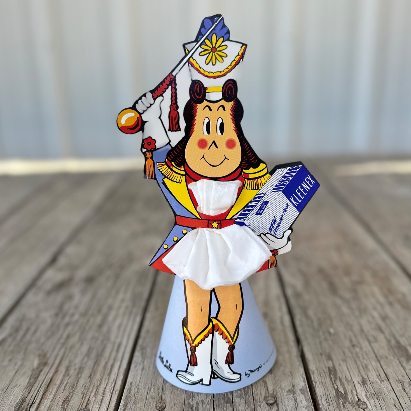 Vintage Original 1956 Kleenex LITTLE LULU Litho Counter Display Sign Unused NOS