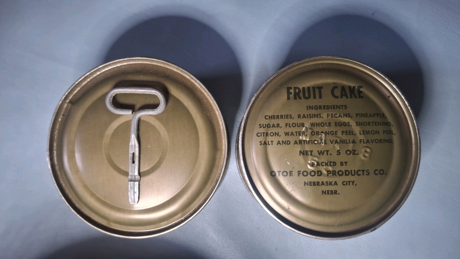 1955 RCI VINTAGE RATION FRUIT CAKE, PERFECT COND.
