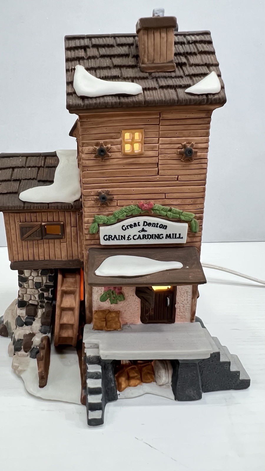 Dept 56”Great Denton Mill” Dickens Village Series 58122 Retired 1993 Excellent