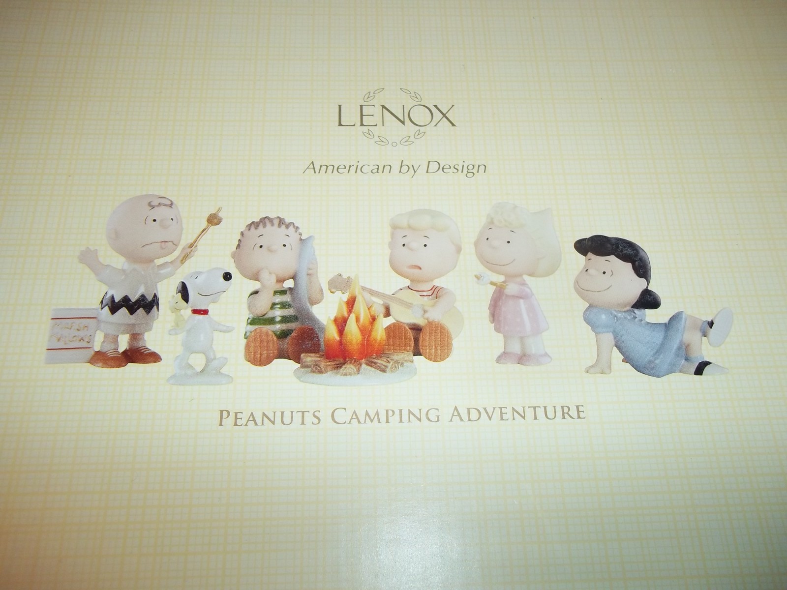 Lenox Peanuts Camping Adventure Figurine Set of 6 New In Box/COA 🏕️