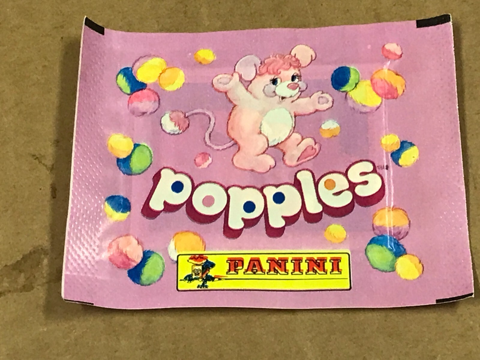 New Vintage 1987 Panini Popples Stickers Pack
