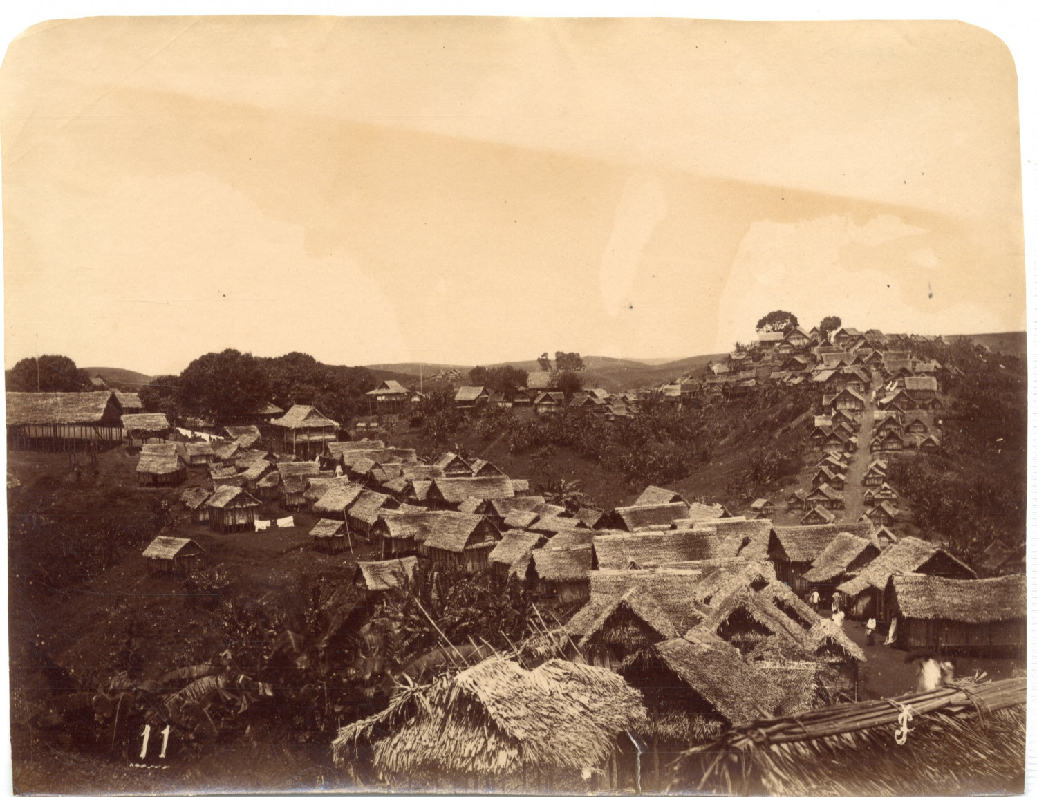 Perrot, Madagascar, Farafaty Village Vintage Print, Albumen Print 15