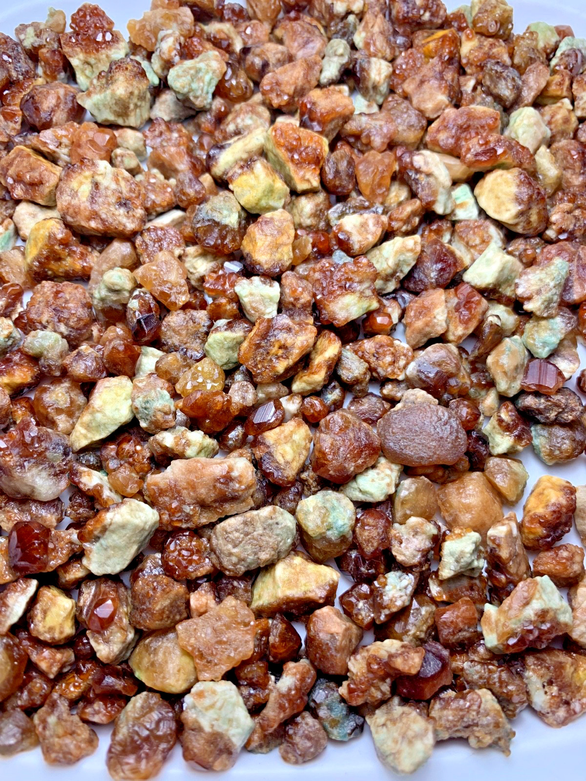 400g natural rough garnet crystal lot from pakistan