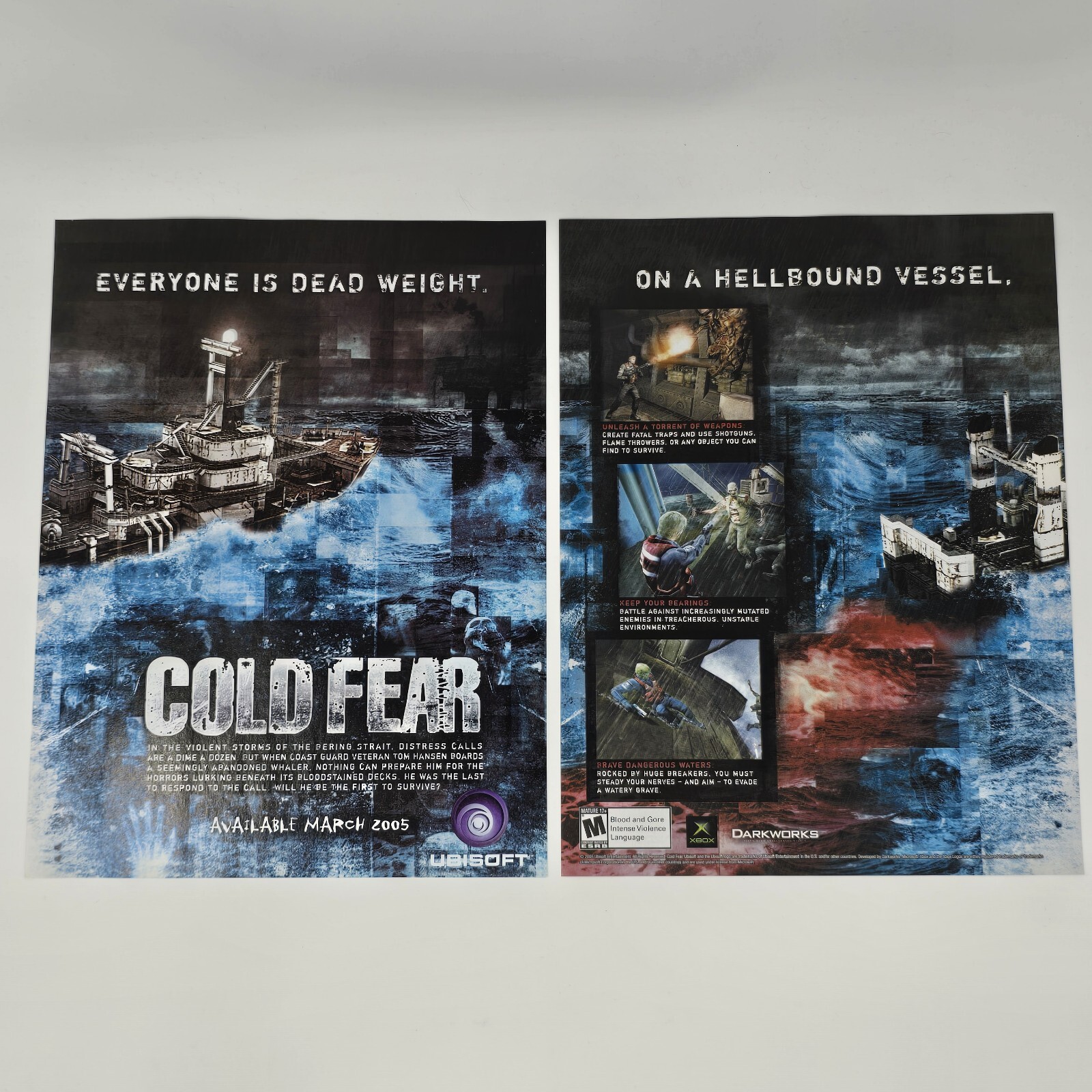 Cold Fear Ubisoft Xbox Print Ad/Poster Official Promo Art