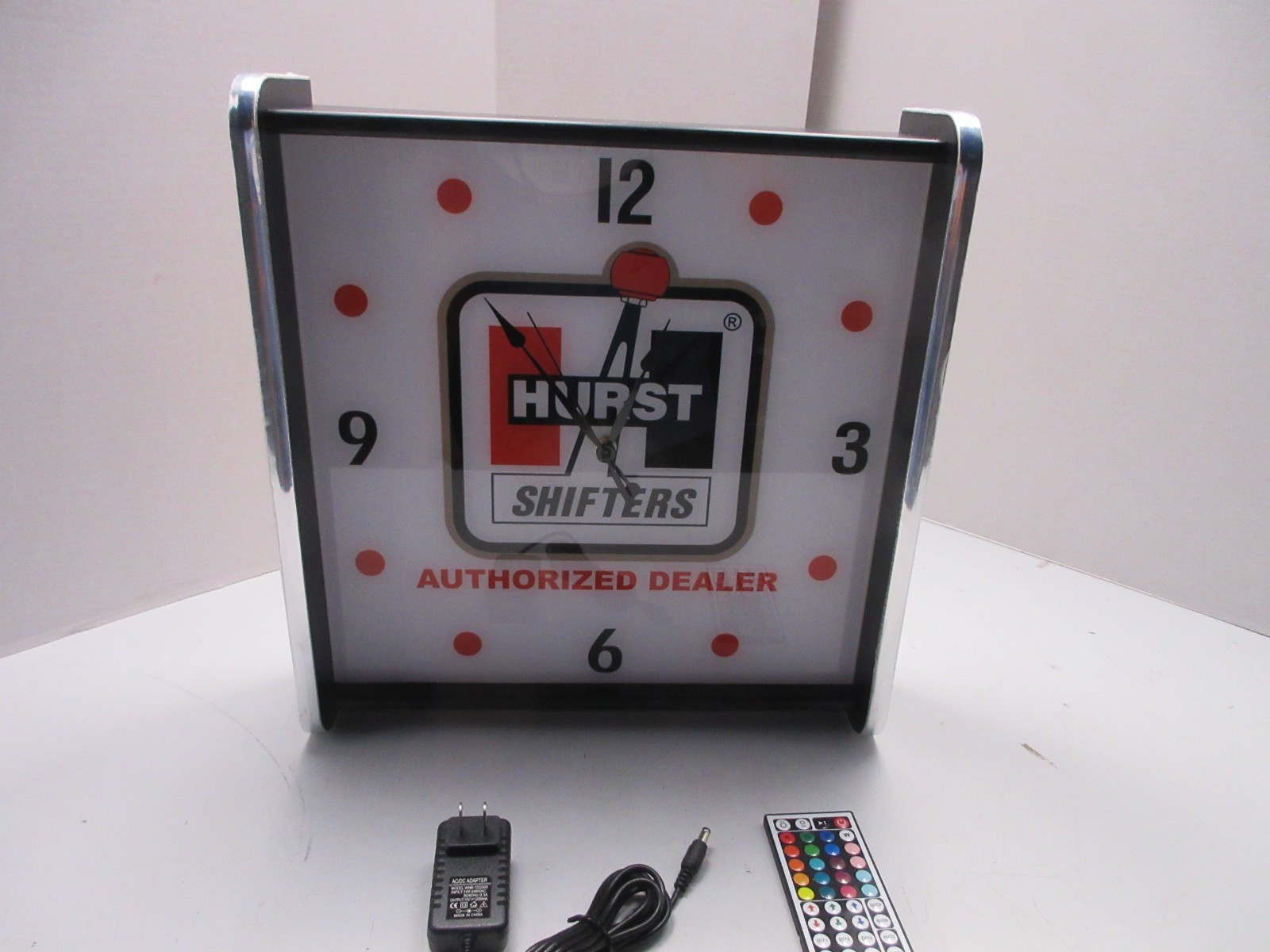 Hurst Shifters LED light up Advertising wall clock Brand New