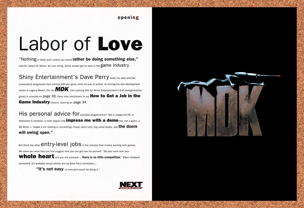1996 MDK PC Original Advertisement / Retro Promo v8