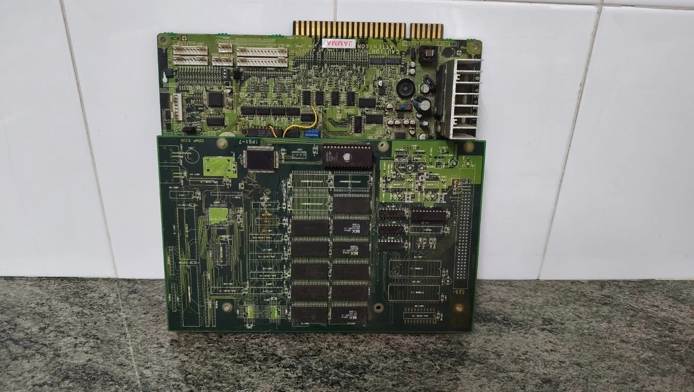 Unknown Namco JAMMA Arcade PCB Powers On With Error For Repair / Parts
