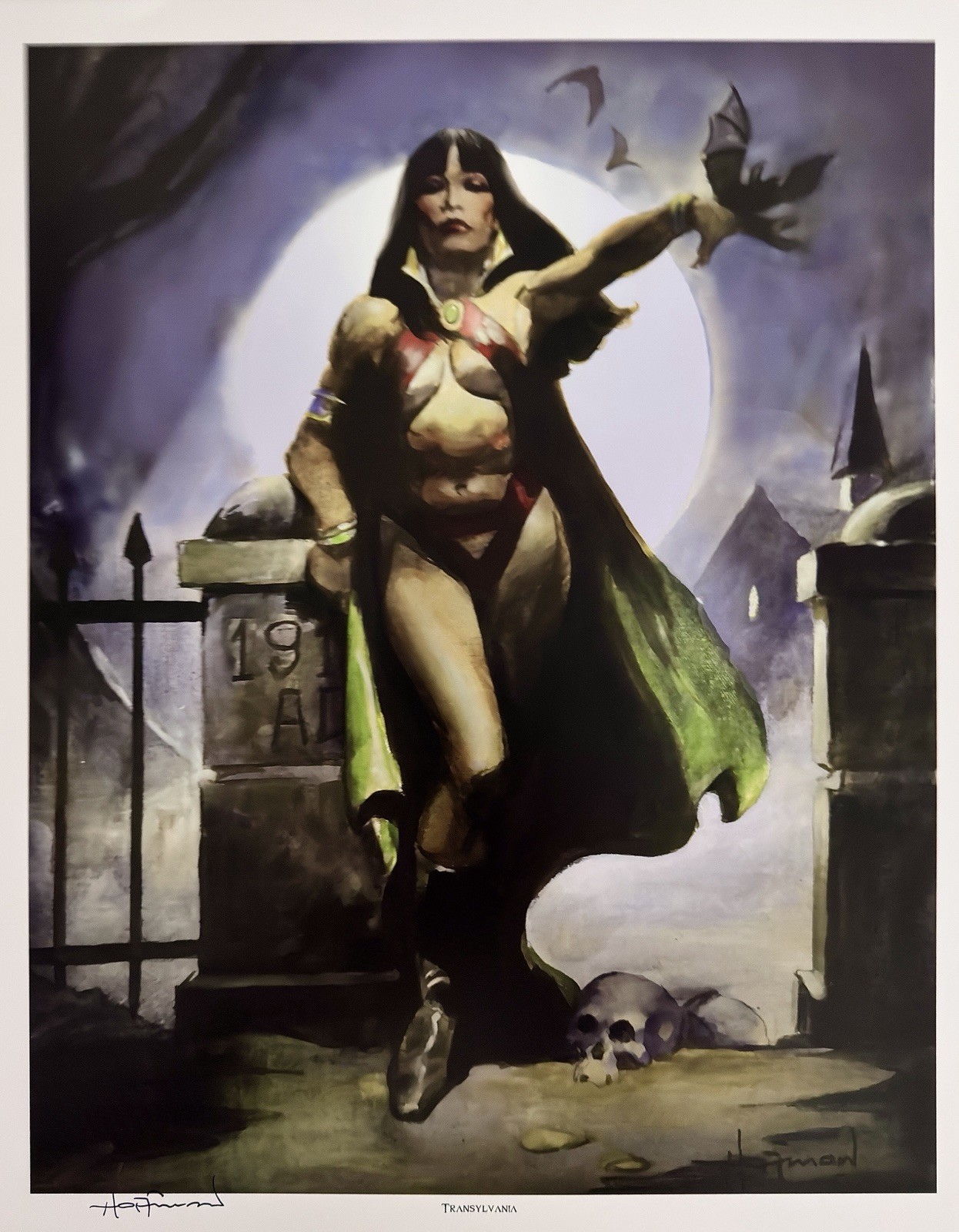 Vampirella: Transylvania - 12x15 LE Art Print Signed by Mike Hoffman w/COA