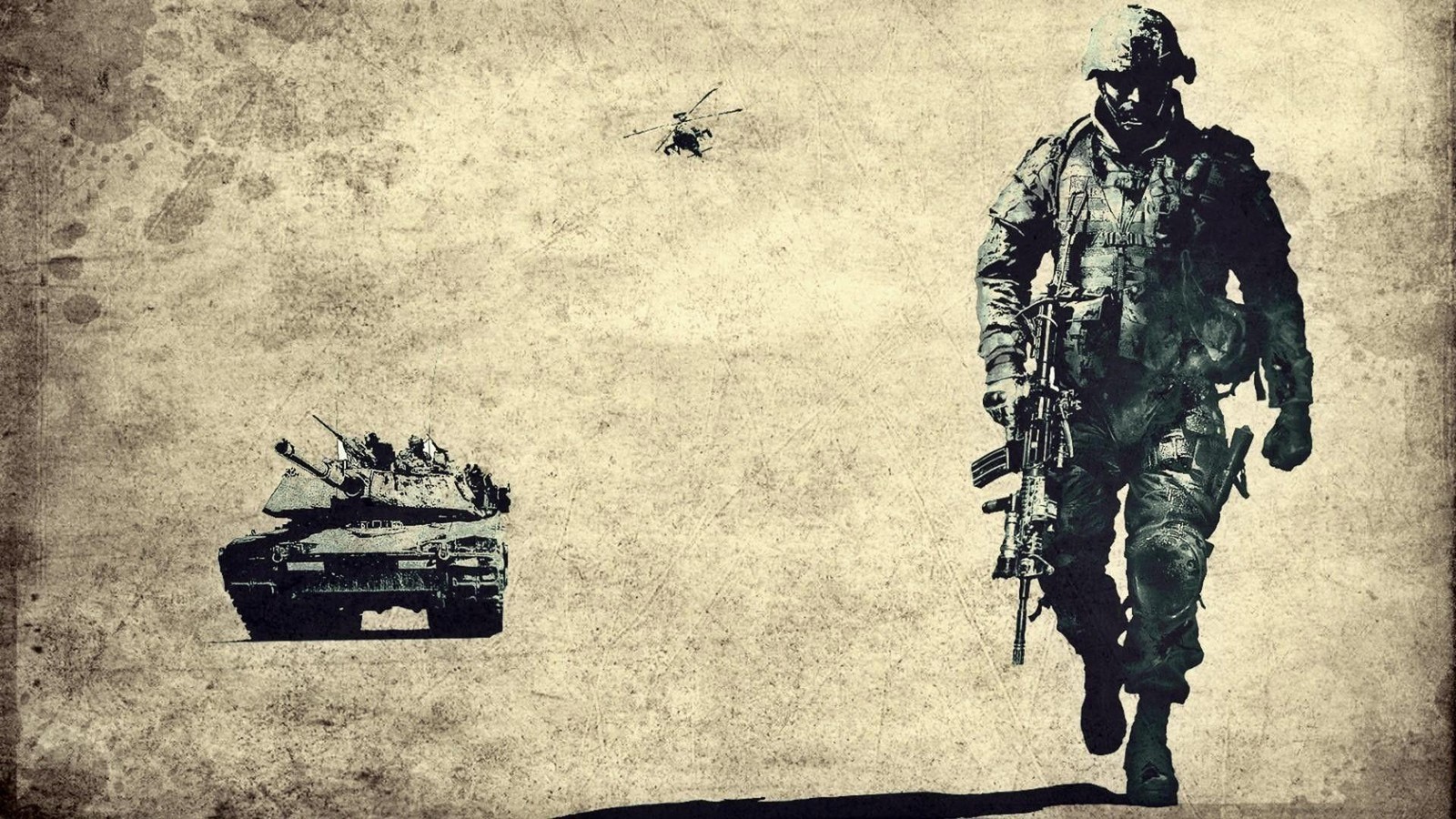 M1A1 Carbine M1 Abrams soldier helicopters Battlefield Bad Company 11x17 Poster