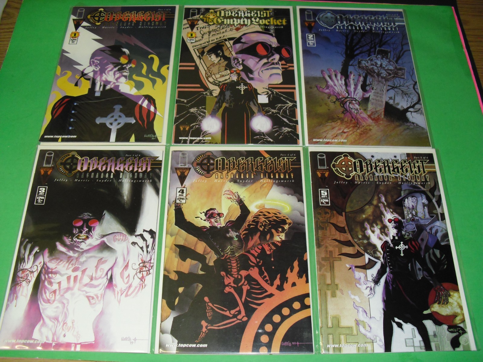 Obergeist Ragnarok Highway 1-5 complete set all around NM 2001 Image 2 3 4 5853