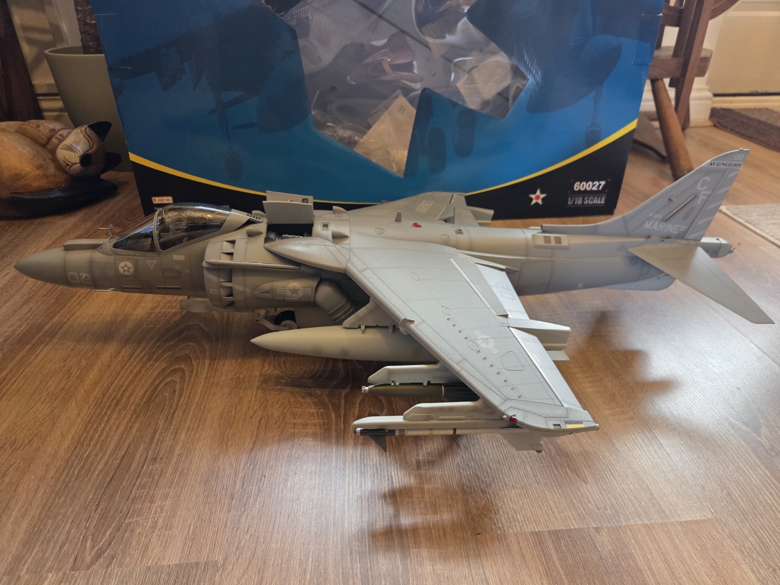  1/18 large scale AV-8B Harrier II  JSI   Rare Model  Merit  21st century toys  