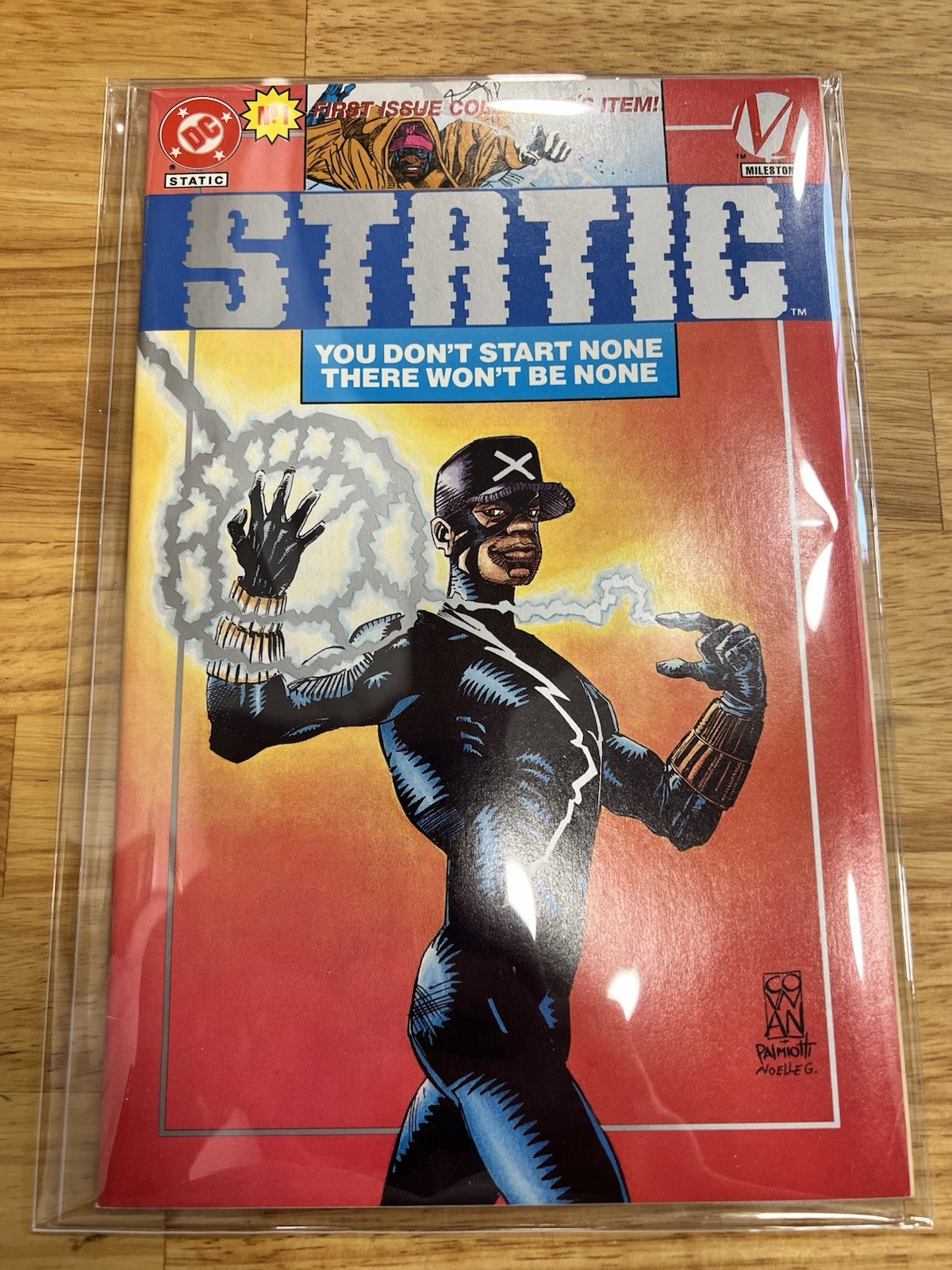 Static #1 Platinum Collector's Edition DC Comic Book 1993