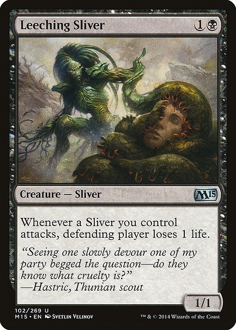 [MTG] Leeching Sliver (102) (M15) LP-HP