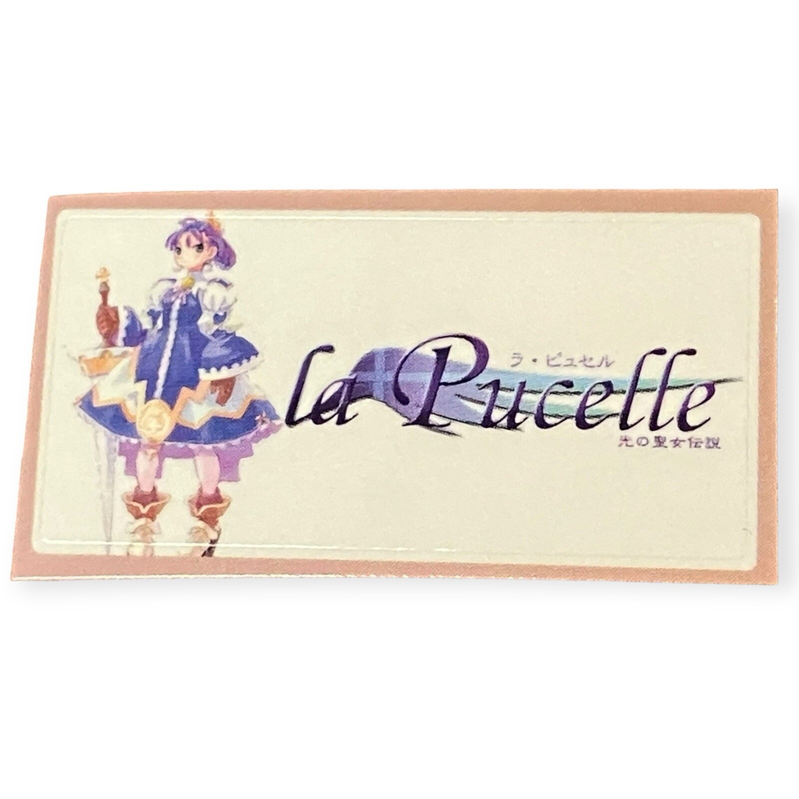Sony PlayStation 2 PS2 La Pucelle Legend Of The Saint Light Memory Card Sticker