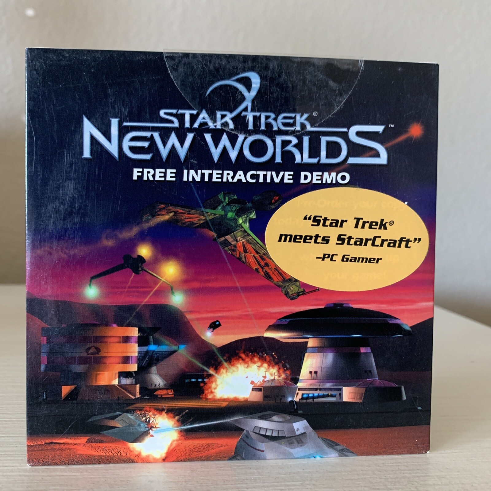 Star Trek New Worlds Vintage Interactive Demo PC Game 2000 RARE Collectible NEW