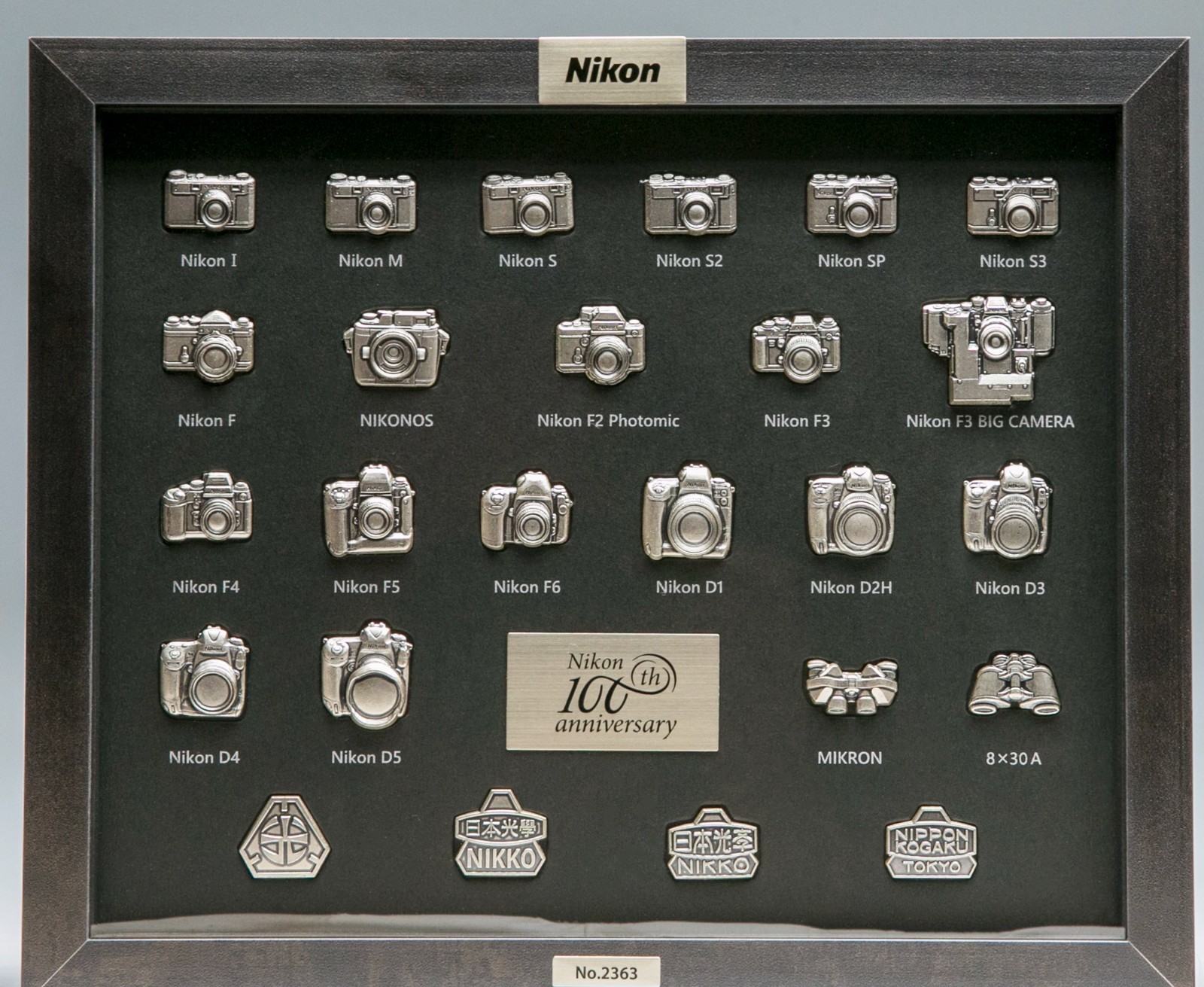 NIKON 100th Anniversary Pin Collection