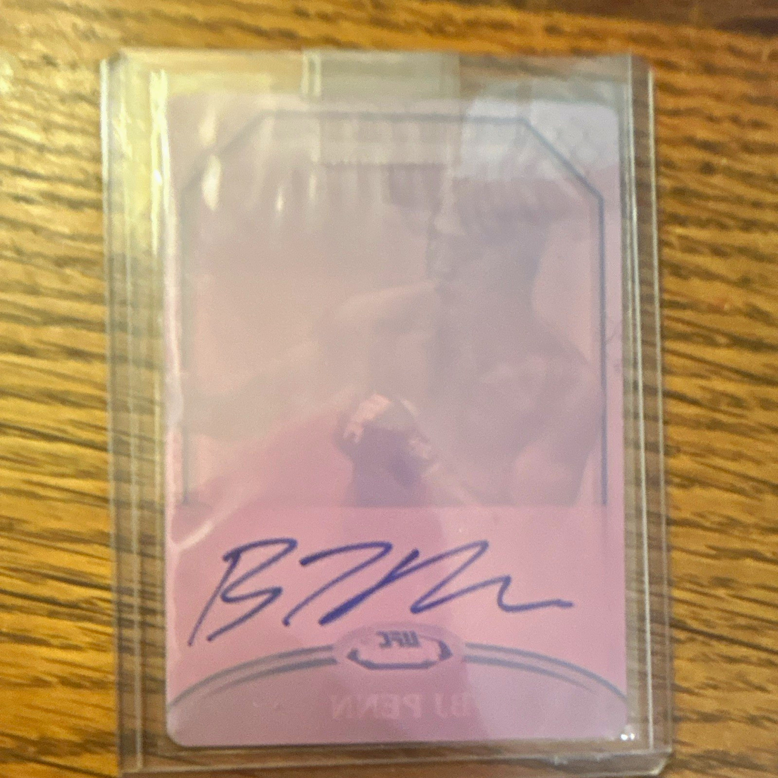 2011 Topps UFC Finest BJ Penn Magenta Printing Plate Auto 1/1 Mint Condition.