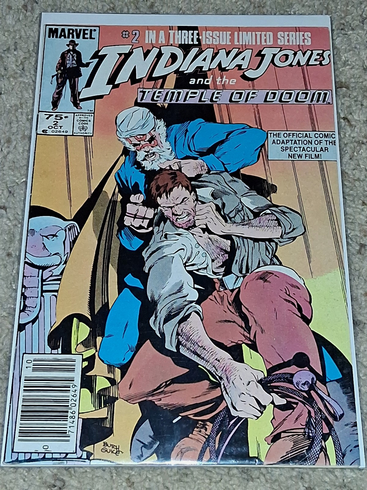 Indiana Jones and the Temple of Doom #2 (October 1984, Marvel Comics) Bag Board