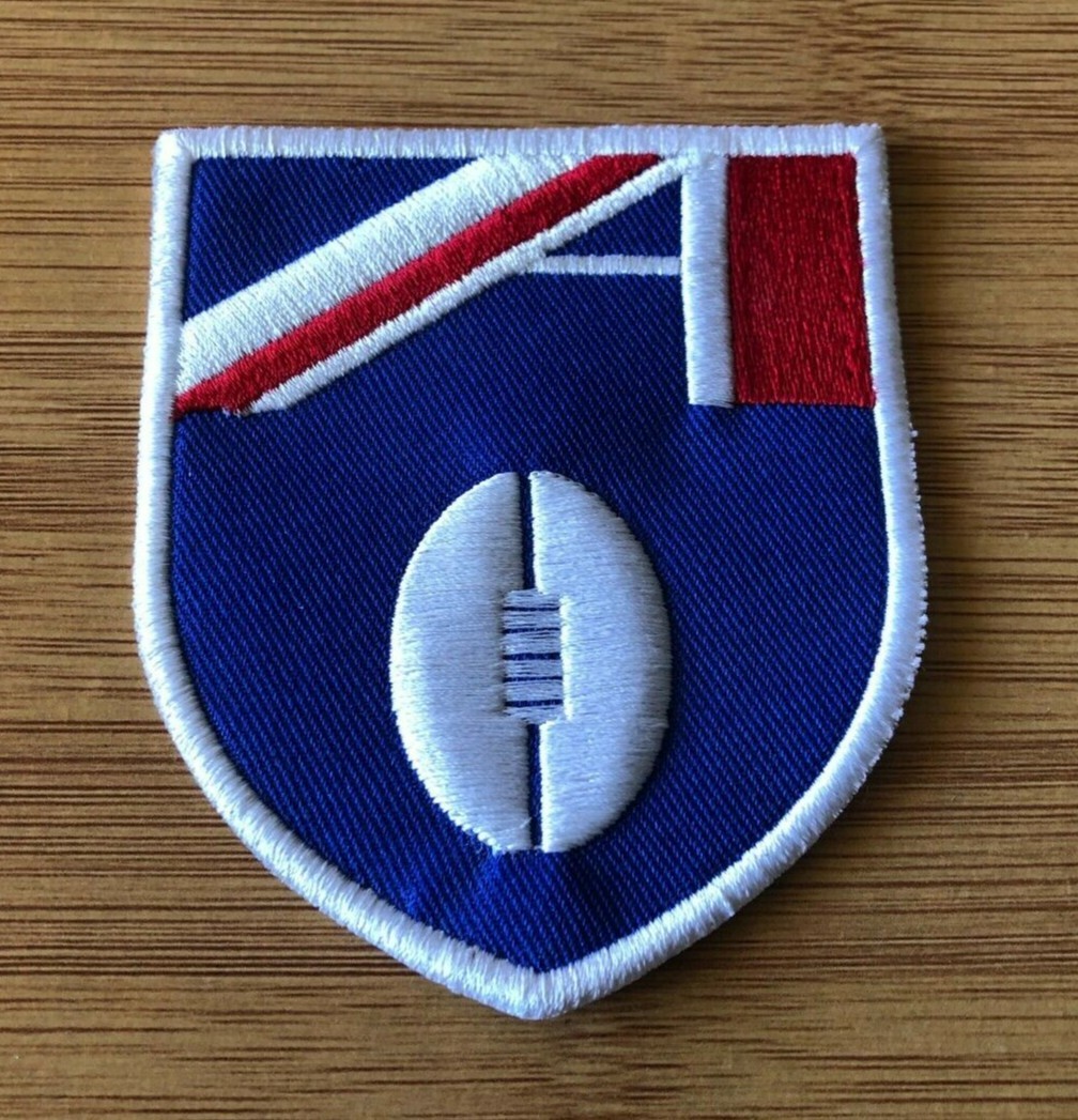 AFL Football Jumper Inaugural shield logo patch from 1990-99 embroidered sew-on