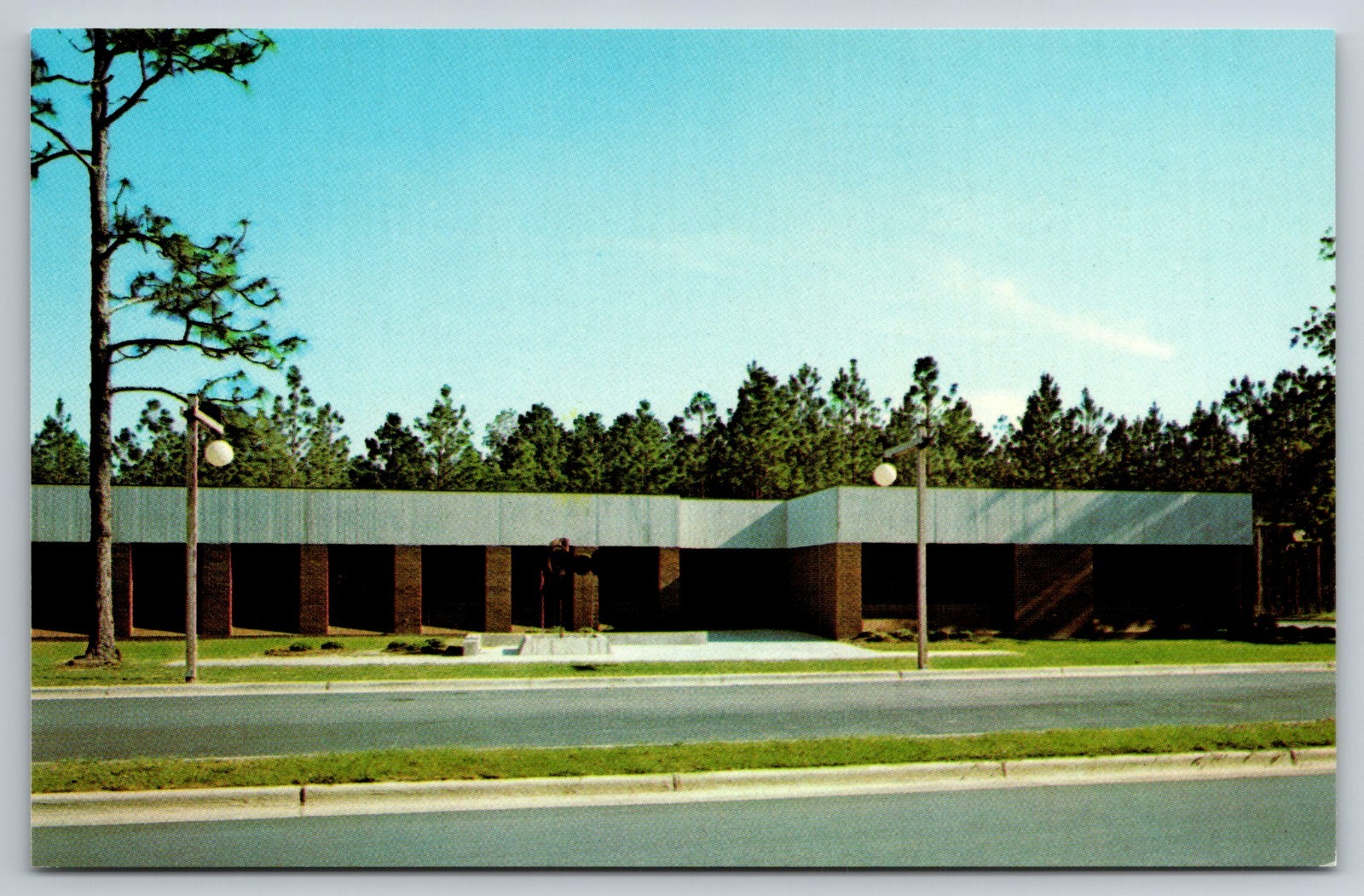 Statesboro Georgia Southern College Family Life Center Vintage Postcard GA