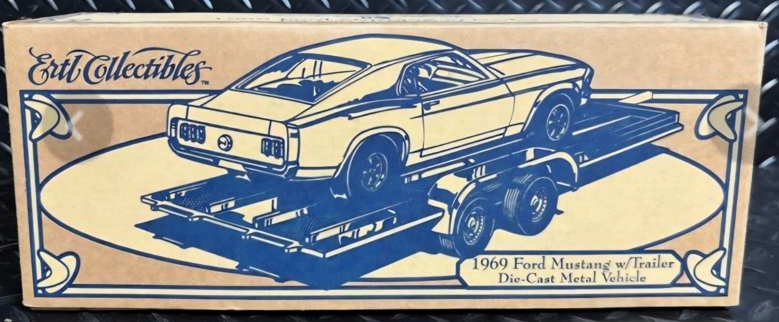 Ertl Collectibles K122 1969 Ford Mustang w/ Trailer Die-Cast Metal Vehicle - NIB