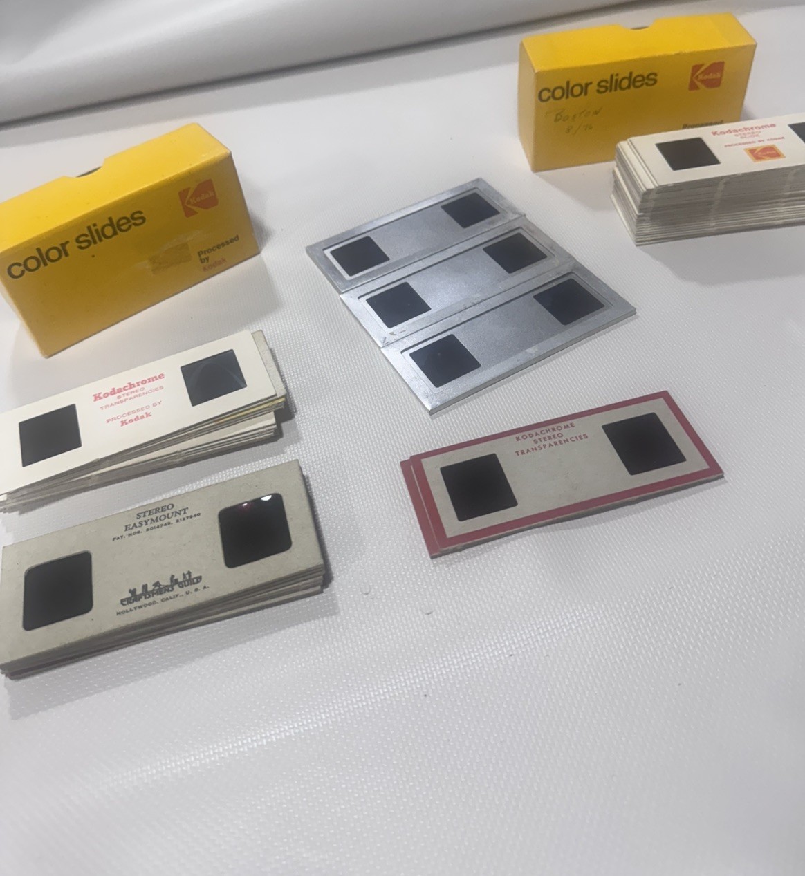 Vintage Stori-Views 3D Stereo Slides Lot of 50 Family Vacation Travel GR8 Cnd.