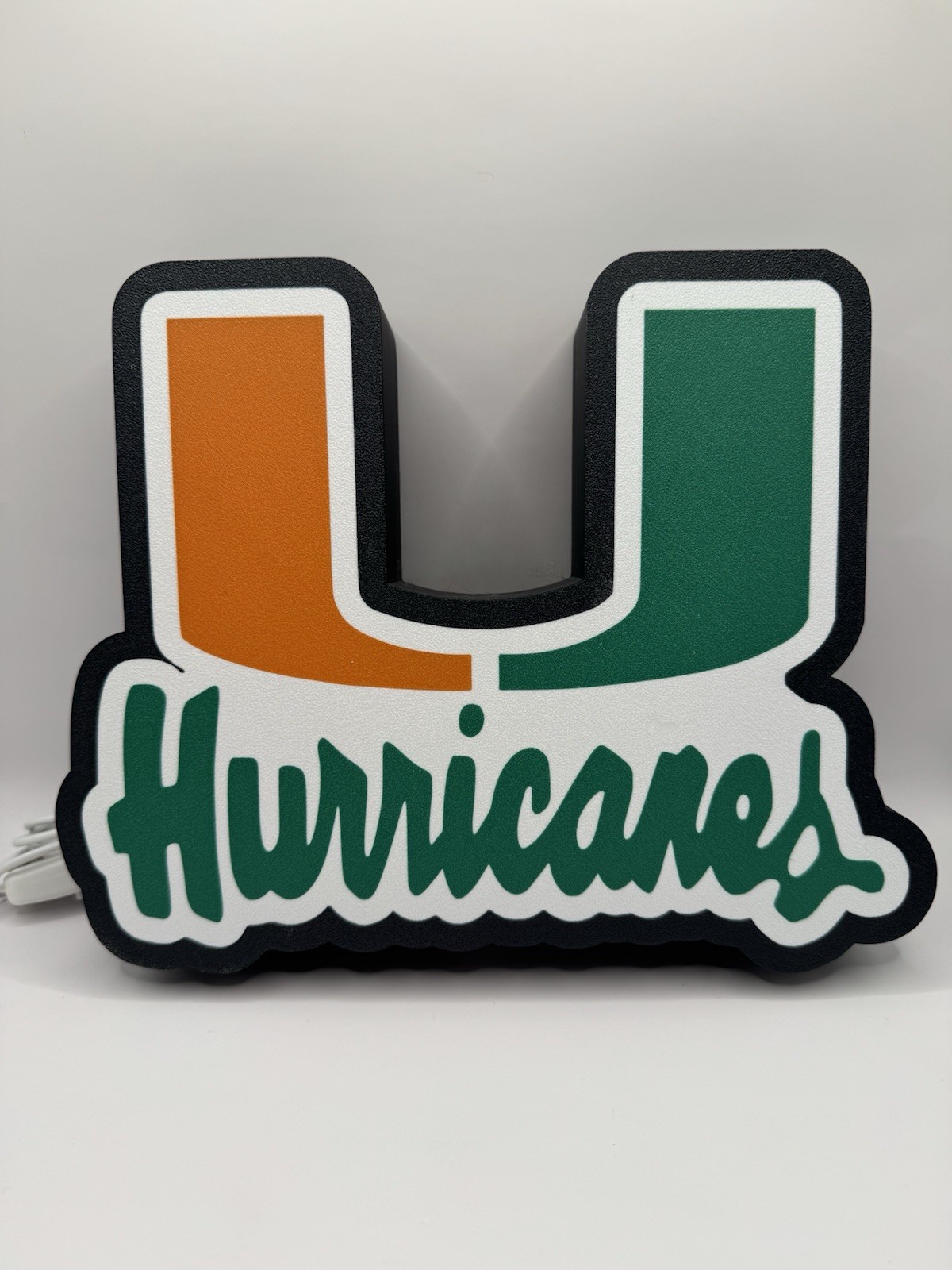 Miami Hurricanes Light Up LED Neon Sign - NCAA Football Florida Athletics Sports